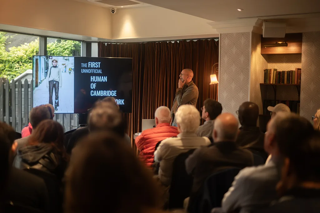 Audience watching a talk at the Cambridge Photography Show